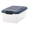 IRIS USA WeatherPro Airtight Pet Food Storage Container, Navy
